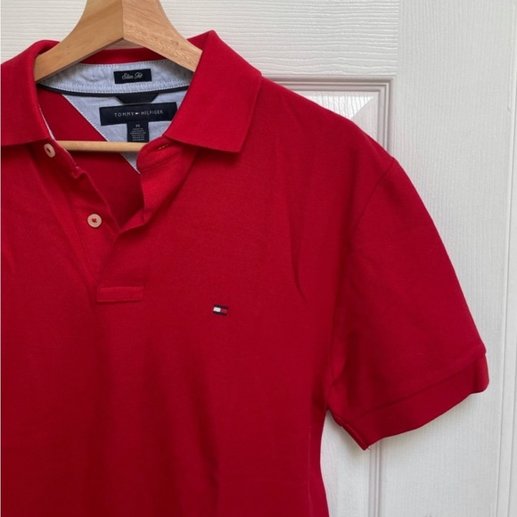 Tommy Hilfiger NWOT Red Polo - Picture 2 of 5